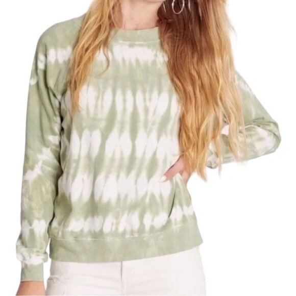 Wildfox size Medium Surf Line Green Tie Dye Sommers Sweatshirt - Picture 1 of 14